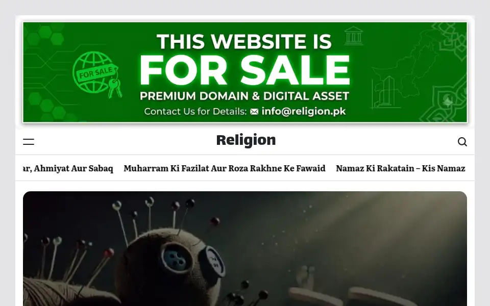 Screenshot of religion.pk
