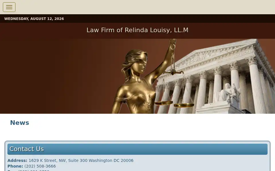 Screenshot of relindalouisylaw.com