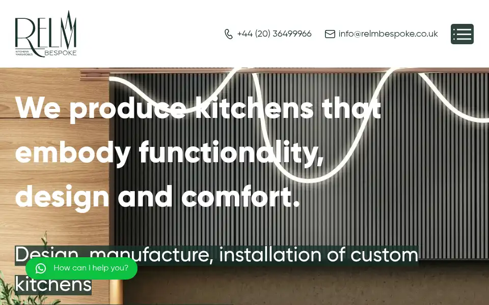 Screenshot of relmbespoke.co.uk