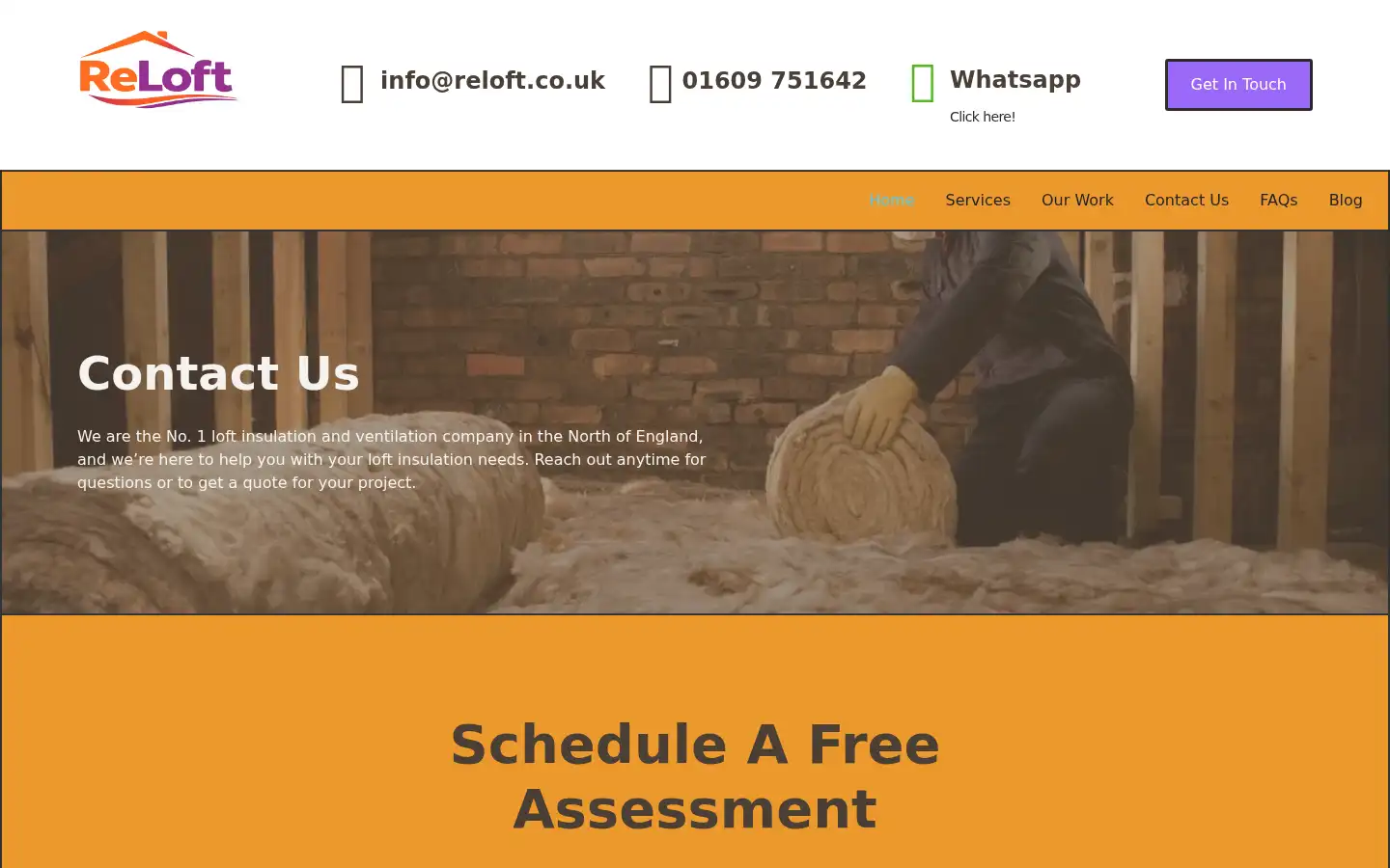 Screenshot of reloft.co.uk
