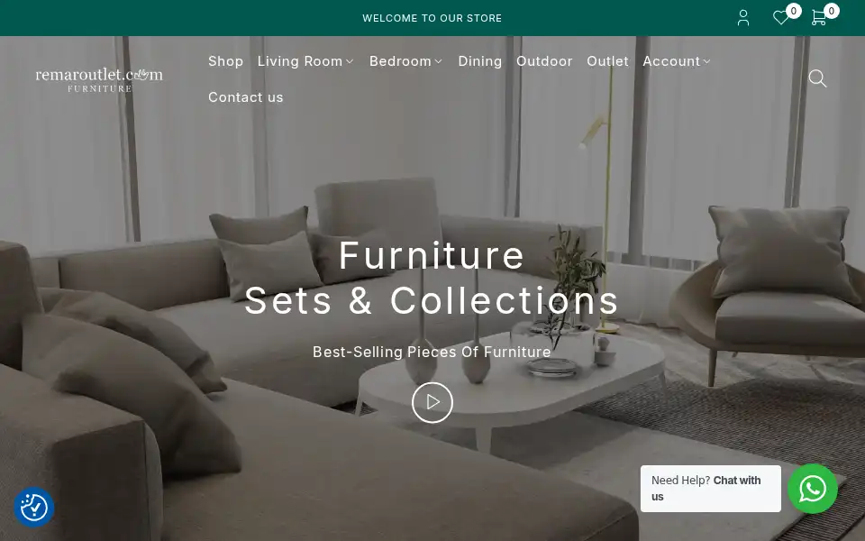 Screenshot of remaroutlet.com