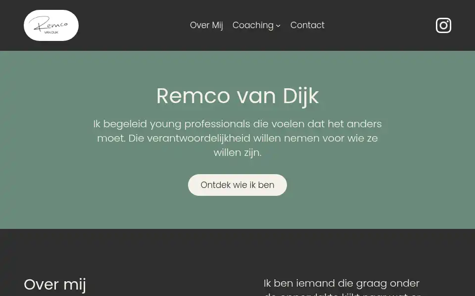 Screenshot of remcovandijk.nl