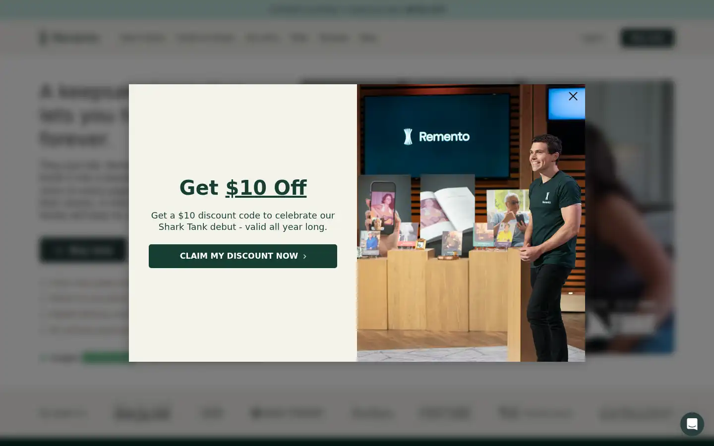 Screenshot of remento.co