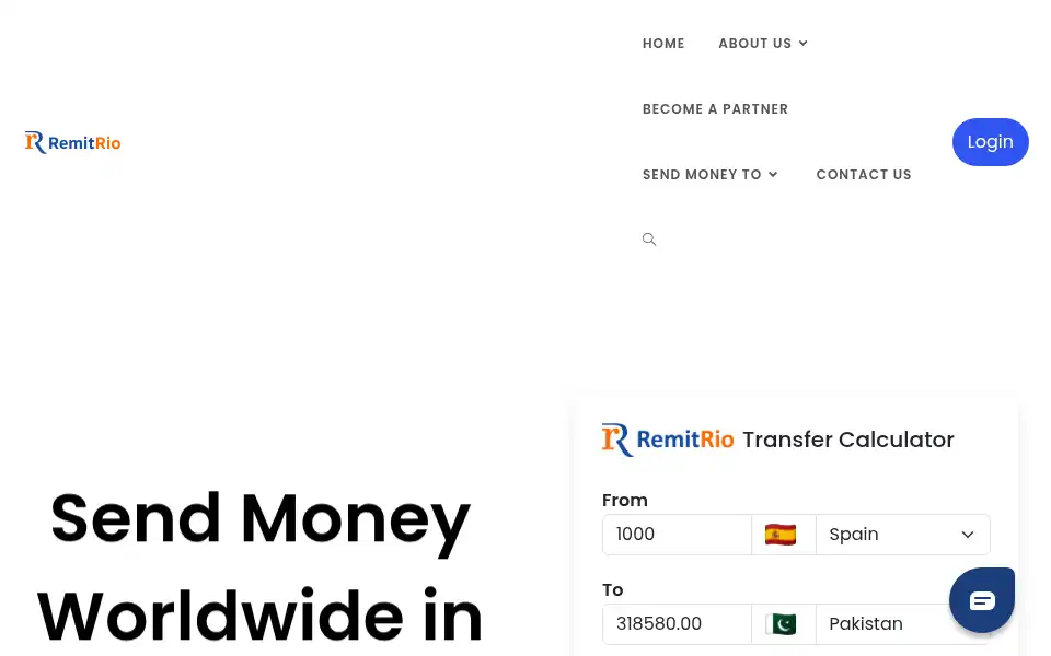 Screenshot of remitrio.com