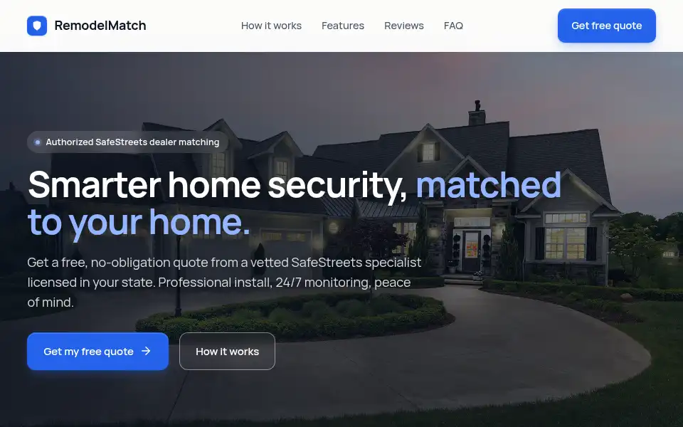 Screenshot of remodelmatch.com
