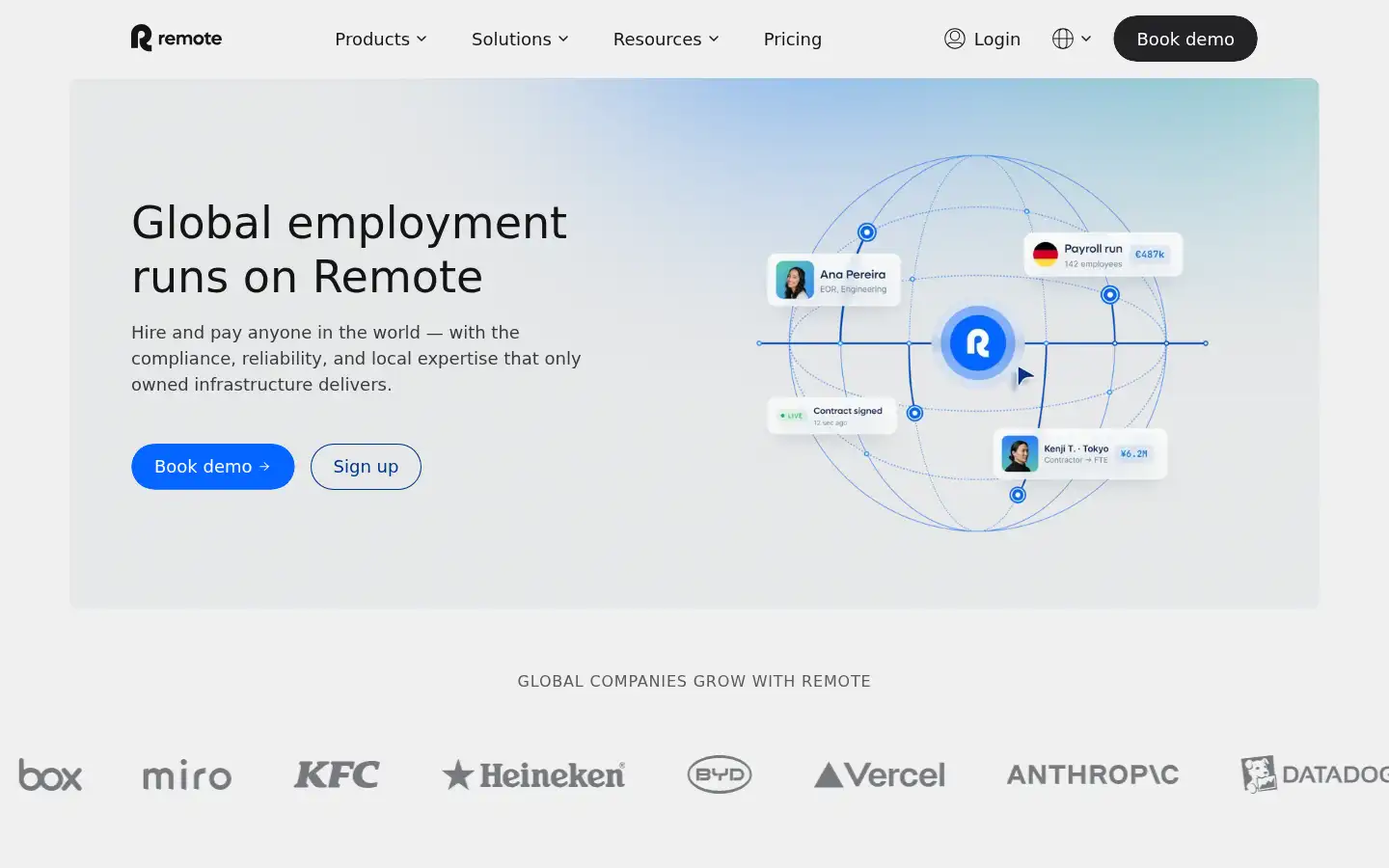Screenshot of remote.com