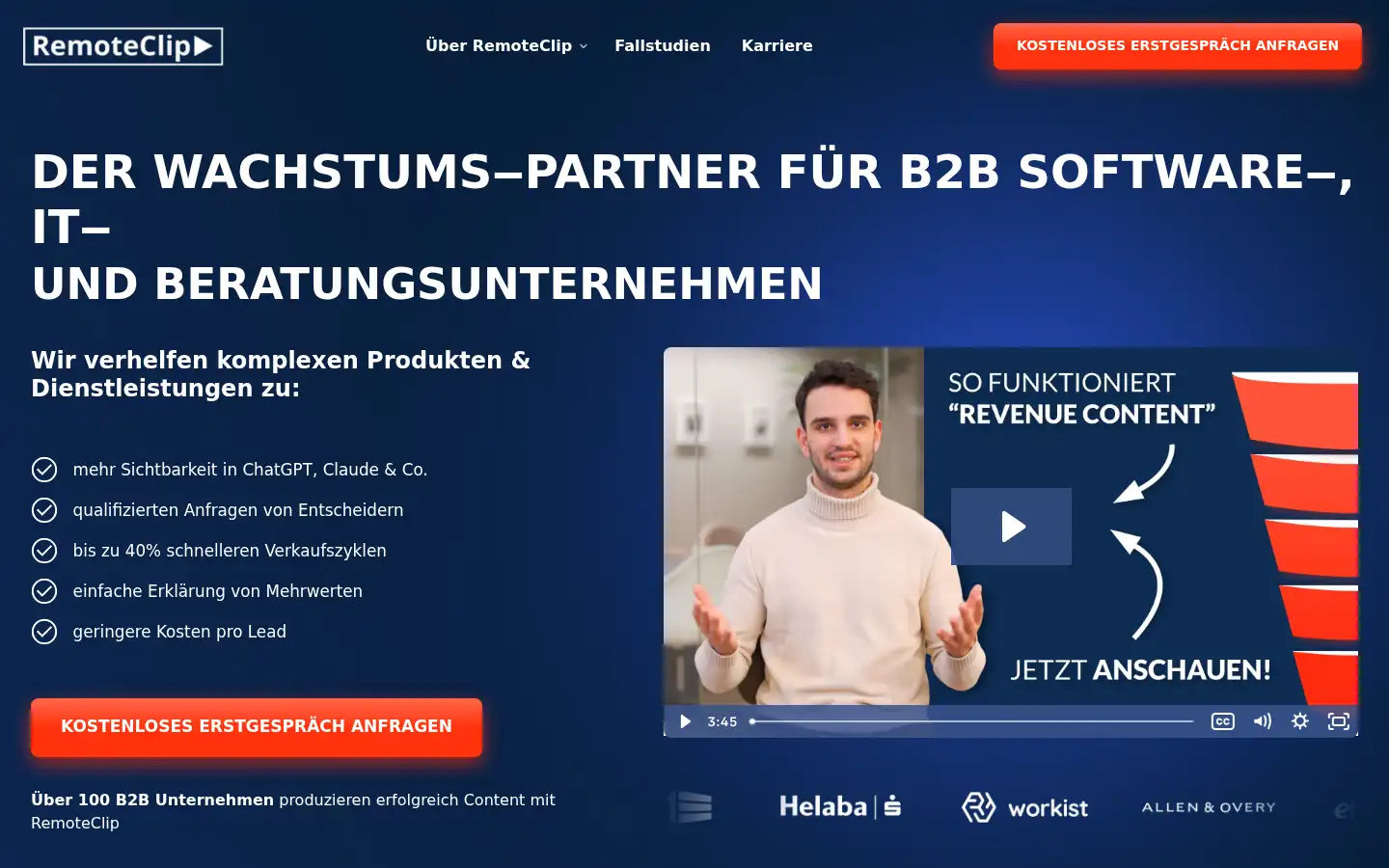 Screenshot of remoteclip.de