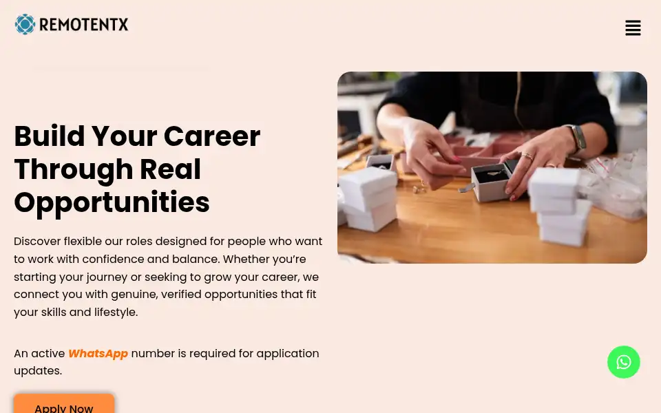 Screenshot of remotentx.com