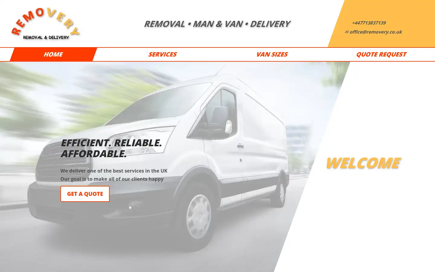 Screenshot of removery.co.uk