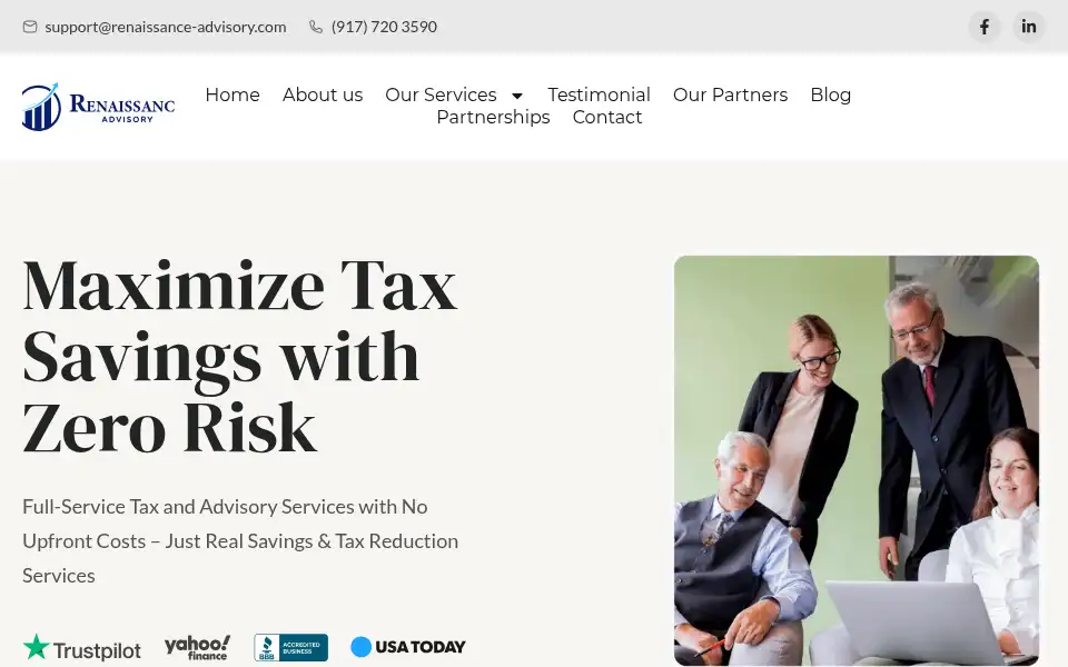 Screenshot of renaissance-advisory.com