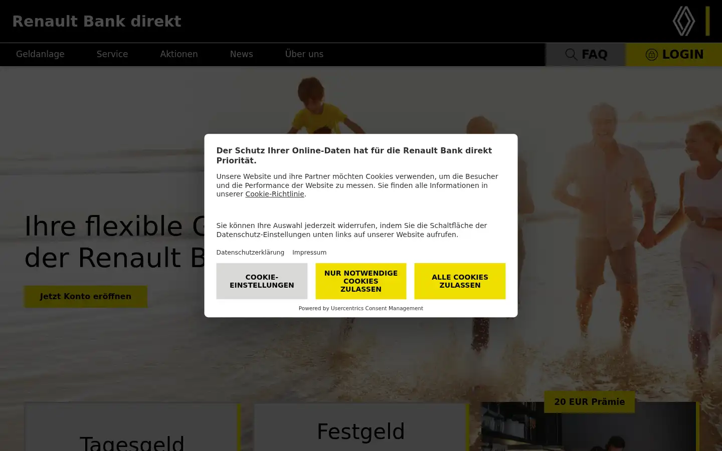 Screenshot of renault-bank-direkt.de