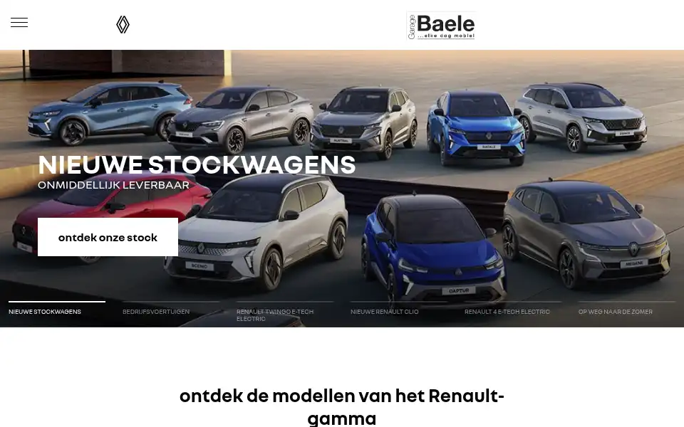 Screenshot of renaultbaele.be