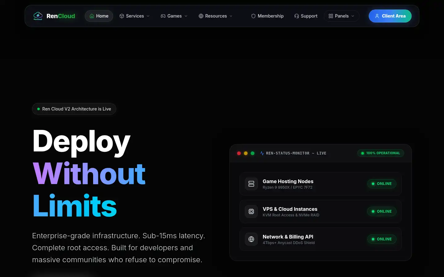 Screenshot of rencloud.online