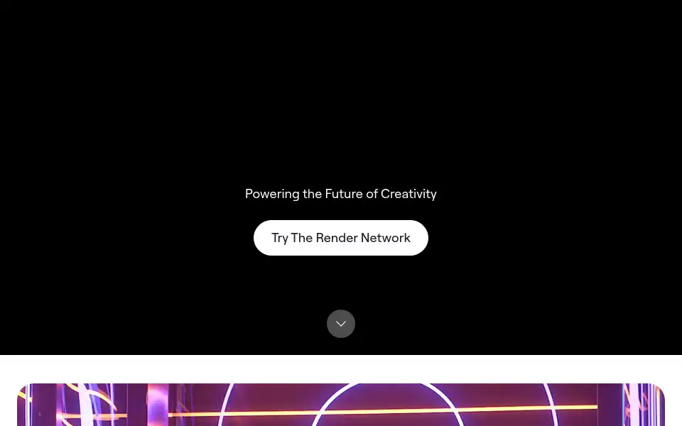 Screenshot of rendertoken.com