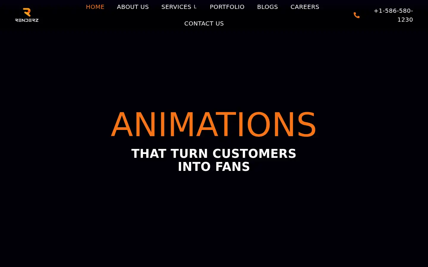 Screenshot of renderzstudio.com