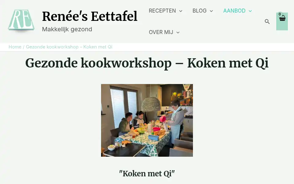 Screenshot of reneeseettafel.nl