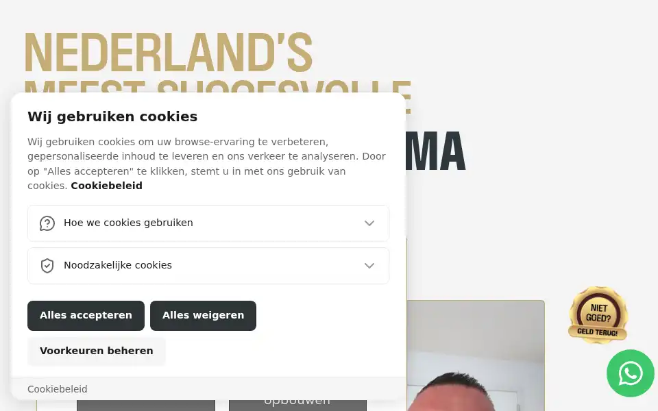 Screenshot of renespoelstra.nl