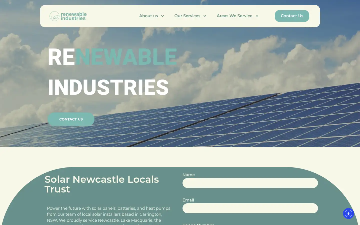 Screenshot of renewableindustries.co