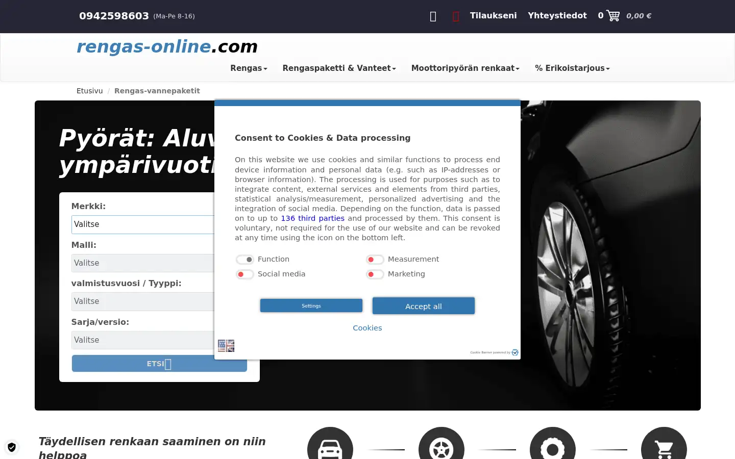 Screenshot of rengas-online.com