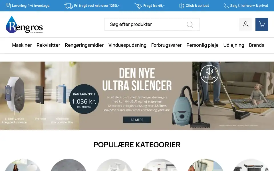 Screenshot of rengros.dk