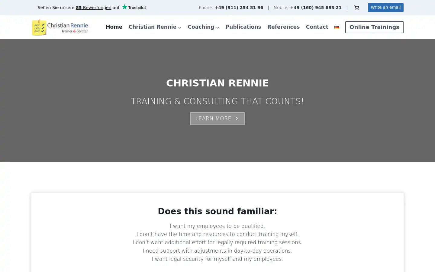 Screenshot of rennie.expert