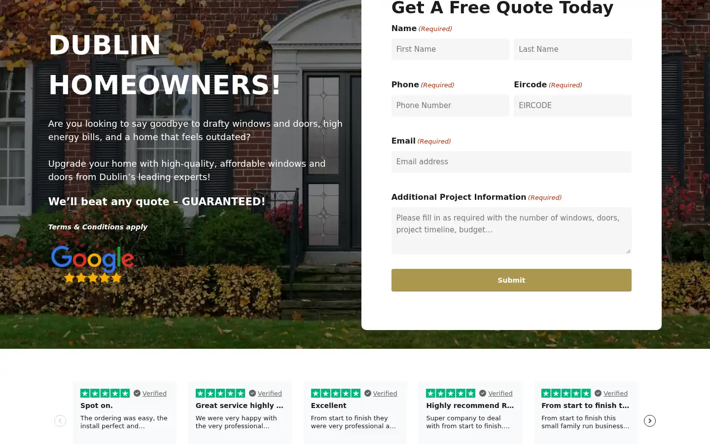 Screenshot of rennovawindowsanddoors.ie