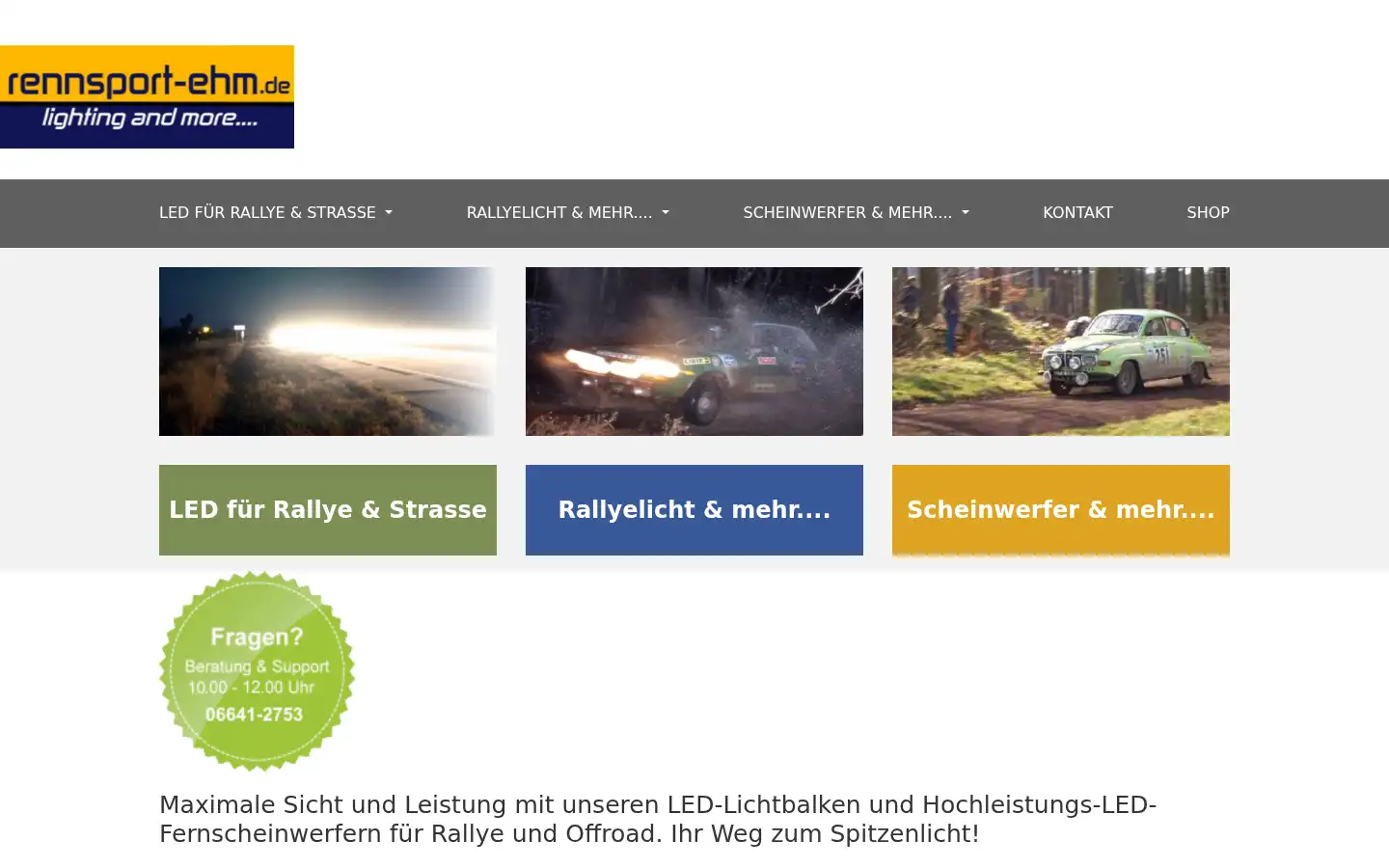 Screenshot of rennsport-ehm.de