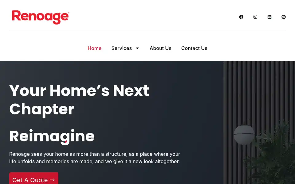 Screenshot of renoage.com
