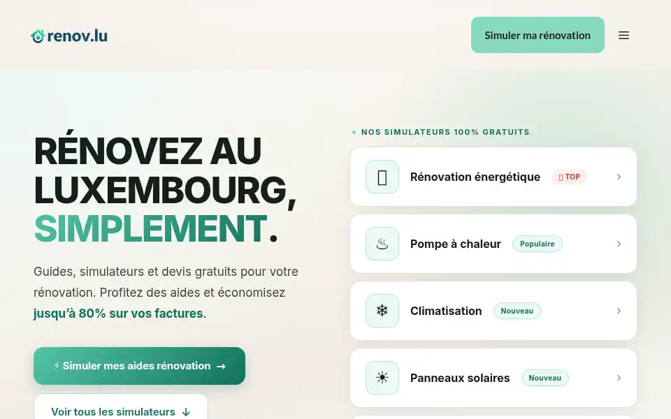 Screenshot of renov.lu