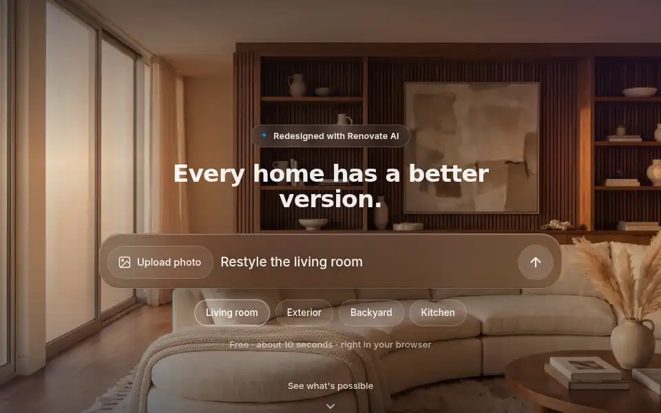 Screenshot of renovateai.app