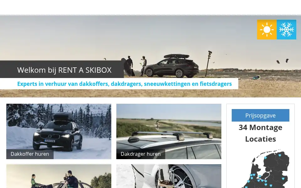 Screenshot of rent-a-skibox.nl