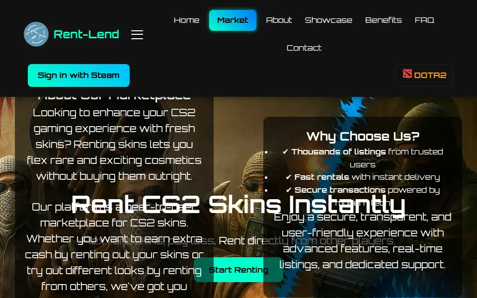 Screenshot of rent-lend.com