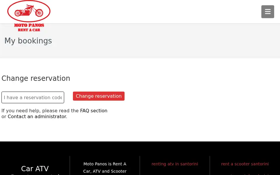 Screenshot of rentalcars-santorini.com