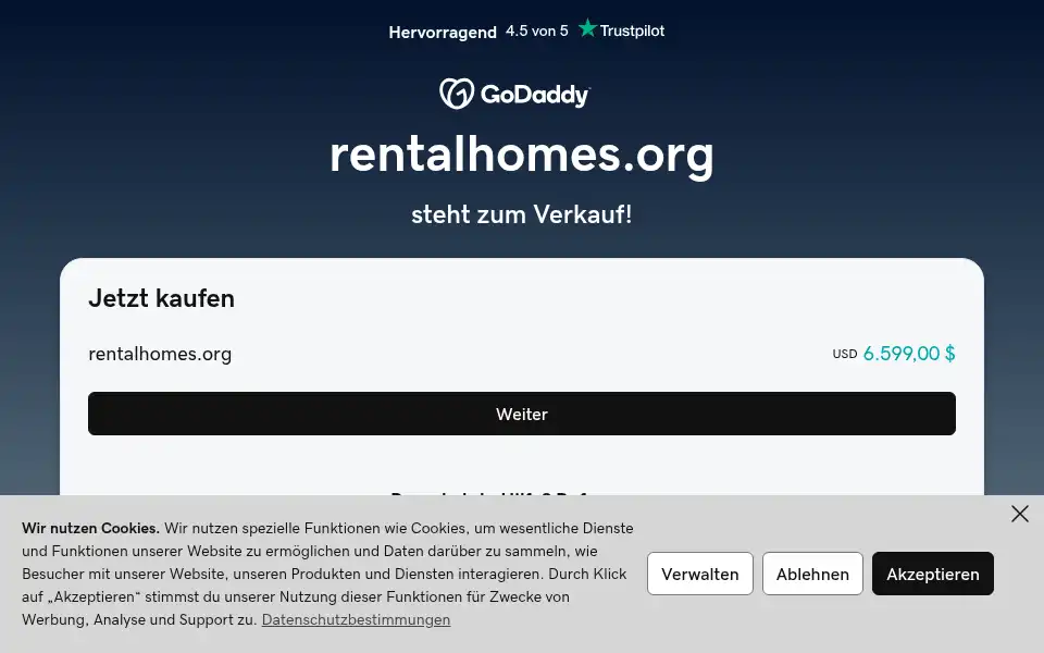 Screenshot of rentalhomes.org