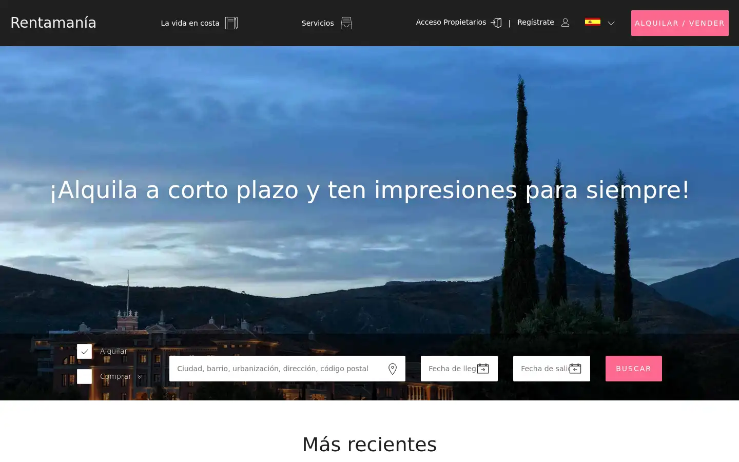 Screenshot of rentamania.es