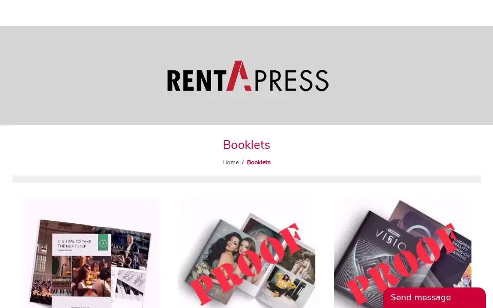 Screenshot of rentapress.com