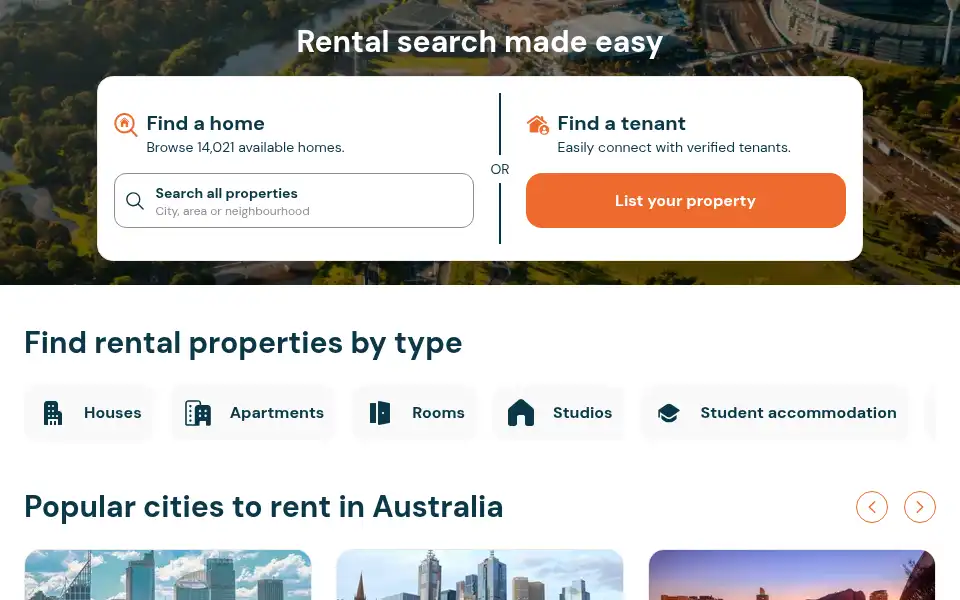 Screenshot of rentaroo.com.au