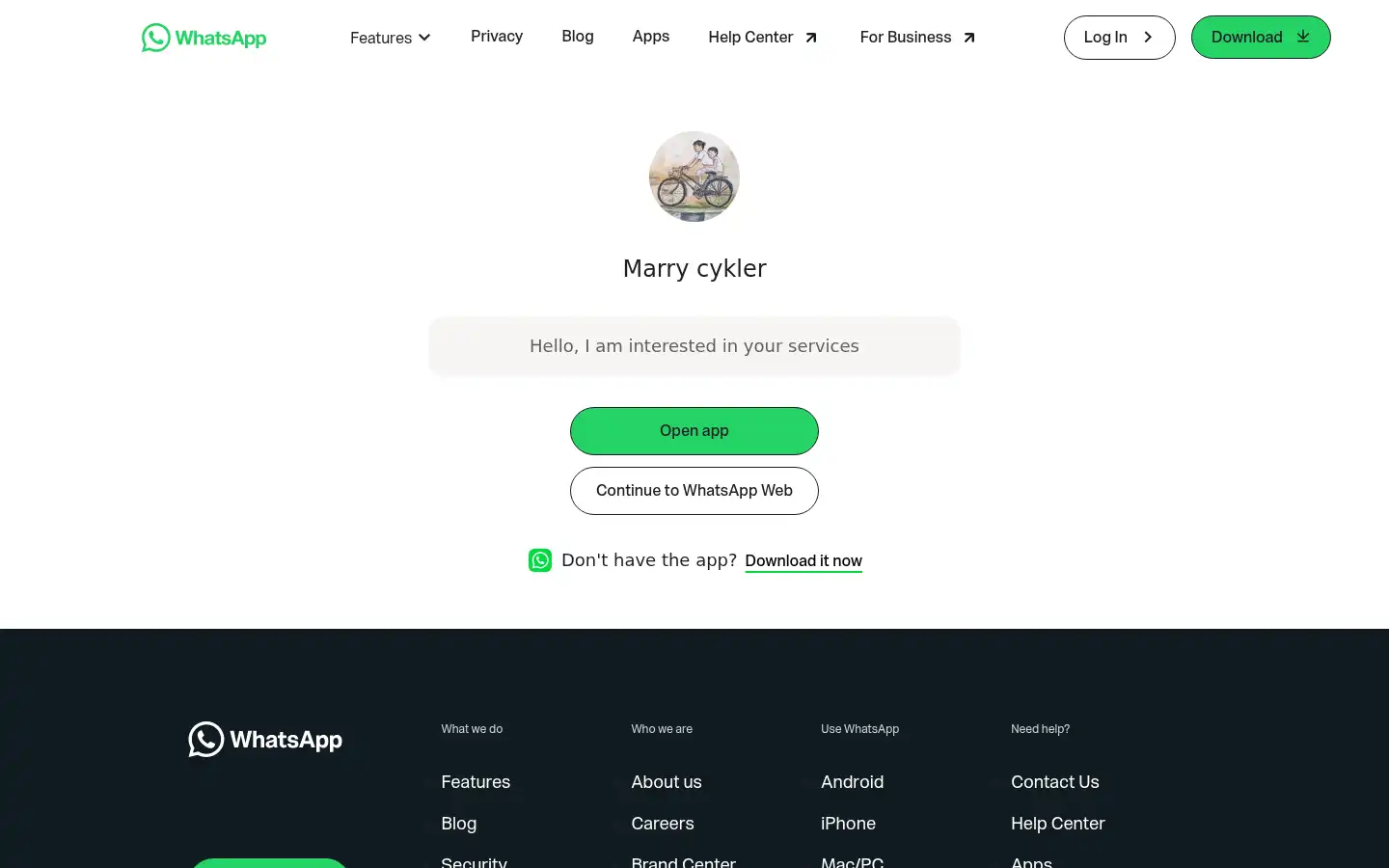 Screenshot of rentbike.nu