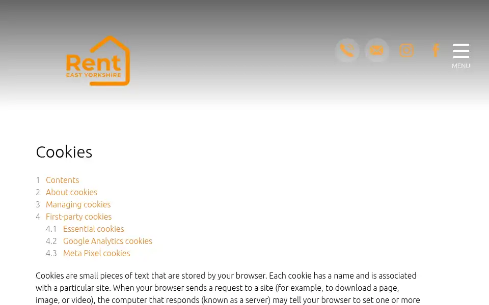 Screenshot of renteastyorkshire.co.uk