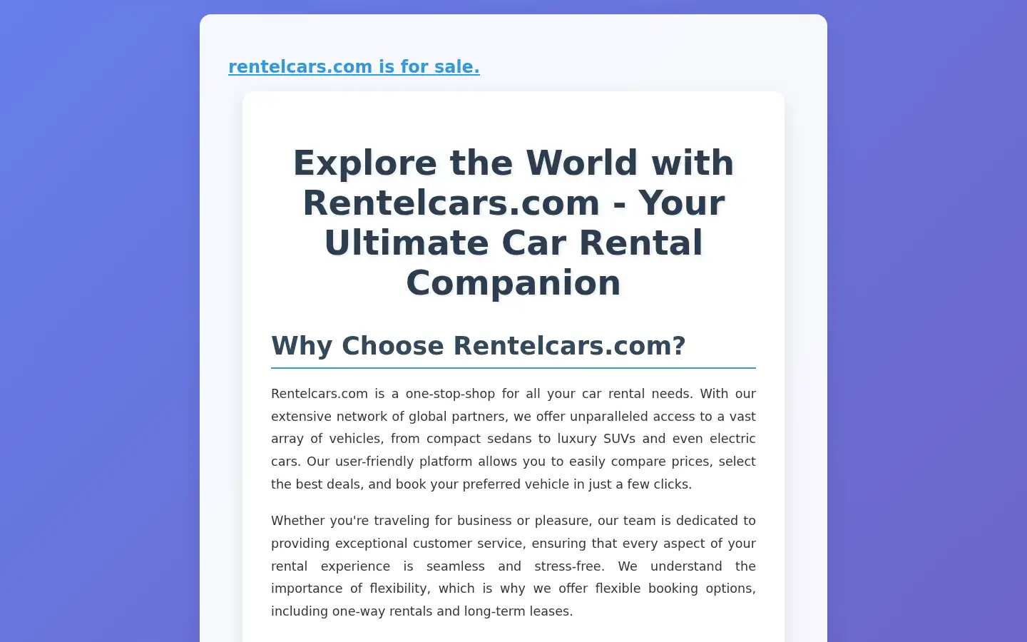 Screenshot of rentelcars.com