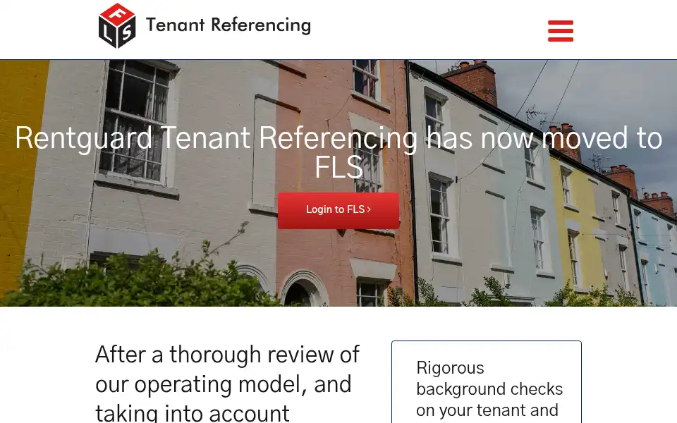 Screenshot of rentguardtenantref.co.uk