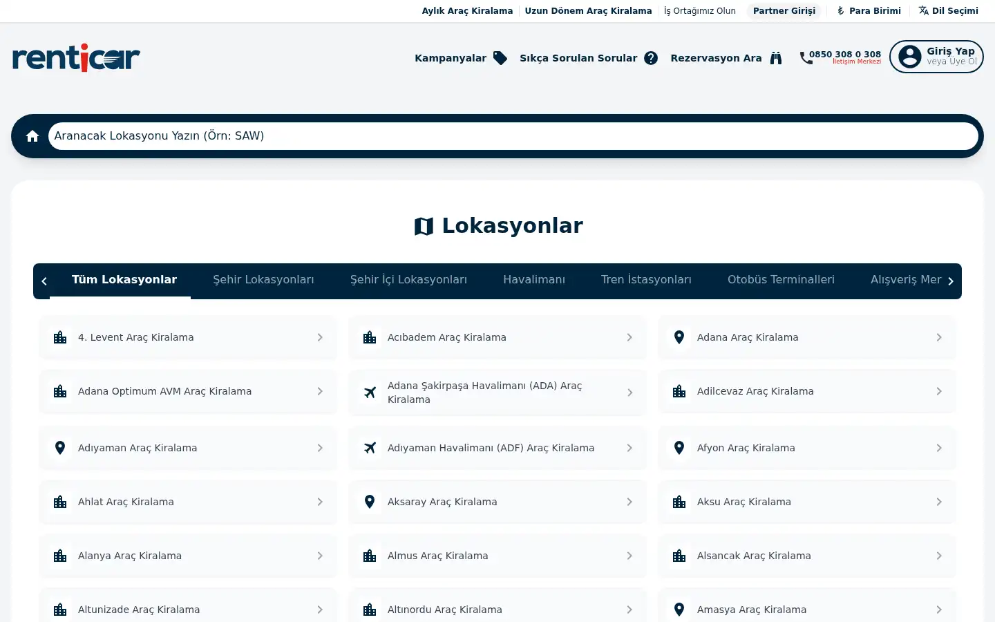 Screenshot of renticar.com