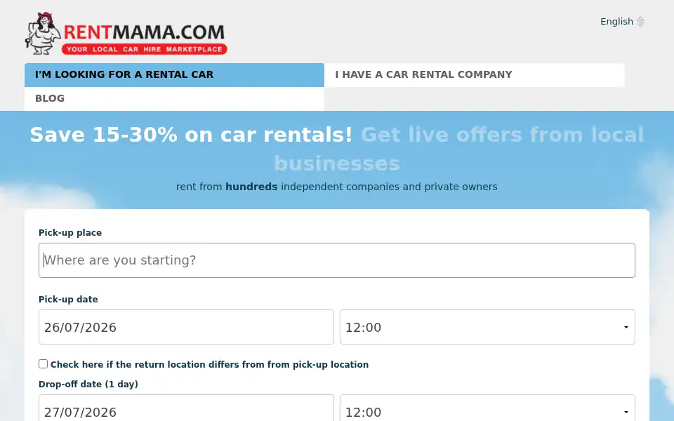 Screenshot of rentmama.com