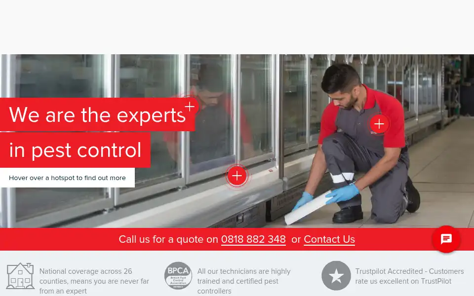 Screenshot of rentokil.ie