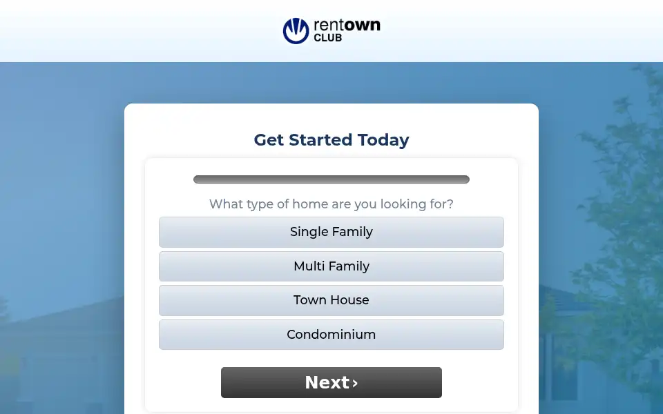 Screenshot of rentownclub.com