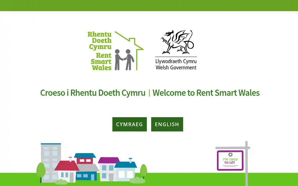 Screenshot of rentsmart.gov.wales