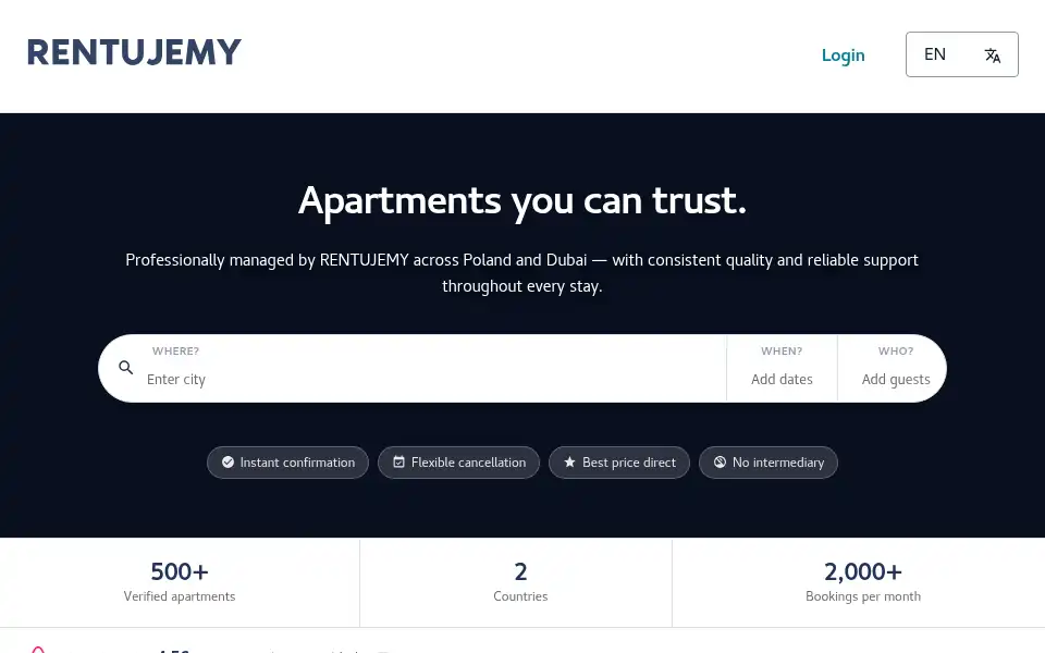 Screenshot of rentujemy.com