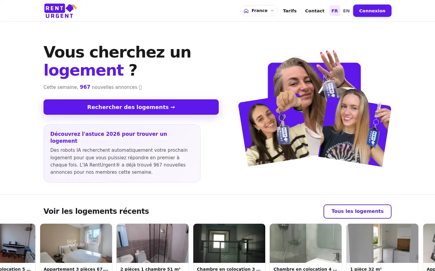 Screenshot of renturgent.com
