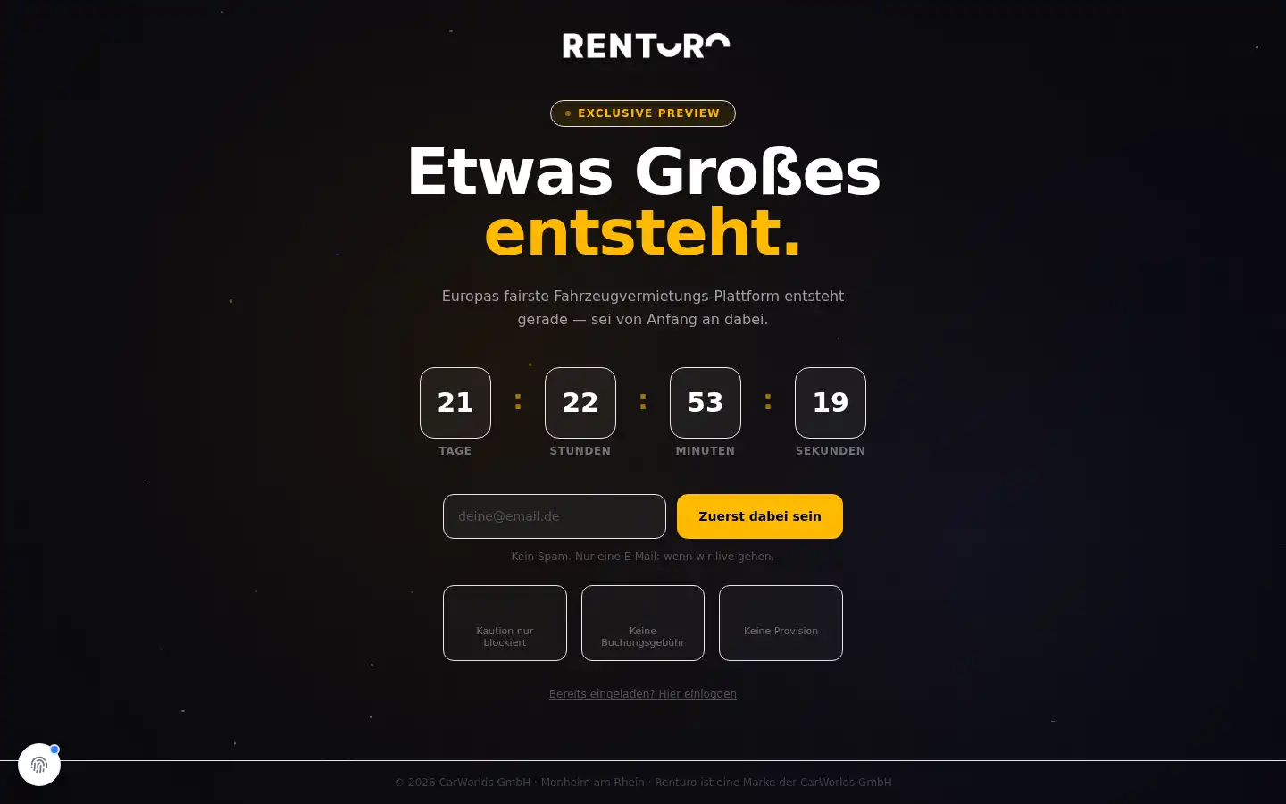 Screenshot of renturo.de
