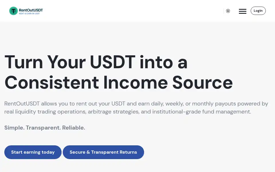 Screenshot of rentusdt.com